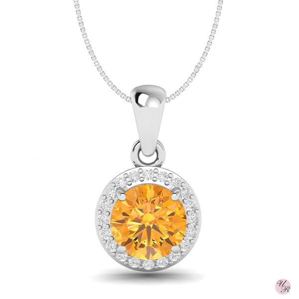 Citrine Pendant Without Chain