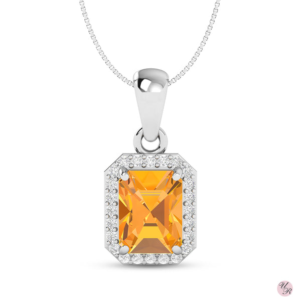 Citrine Pendant Without Chain