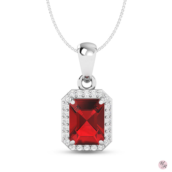 Garnet Pendant Without Chain