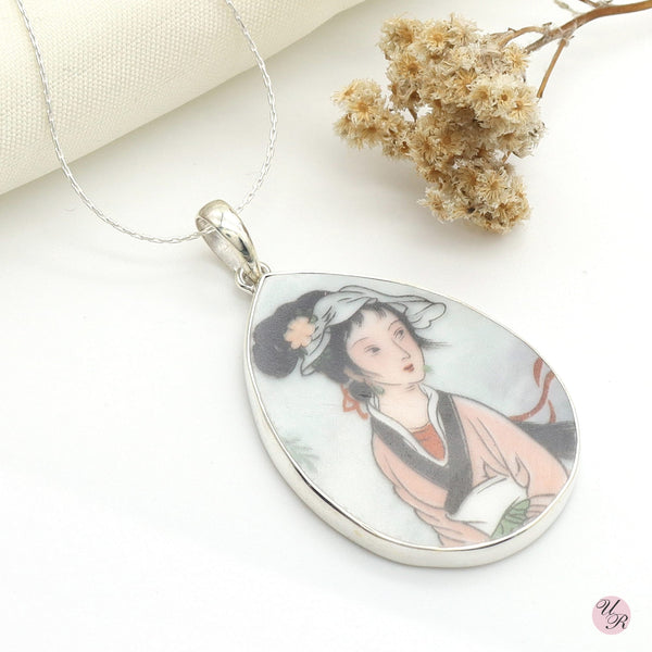 Ceramic Art Pendant Without Chain