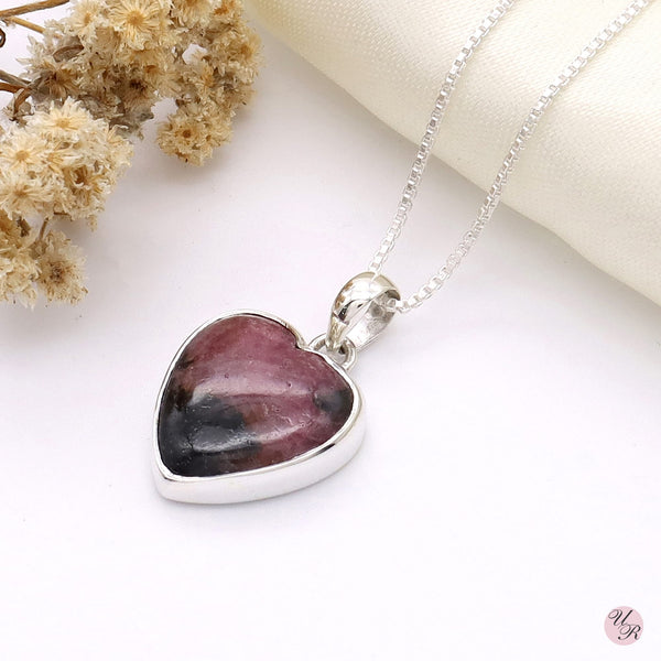 Rhodonite Pendant Without Chain