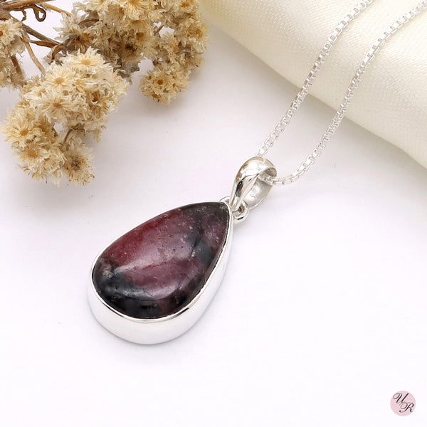 Rhodonite Pendant Without Chain