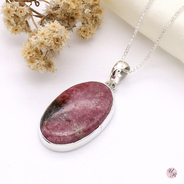 Rhodonite Pendant Without Chain