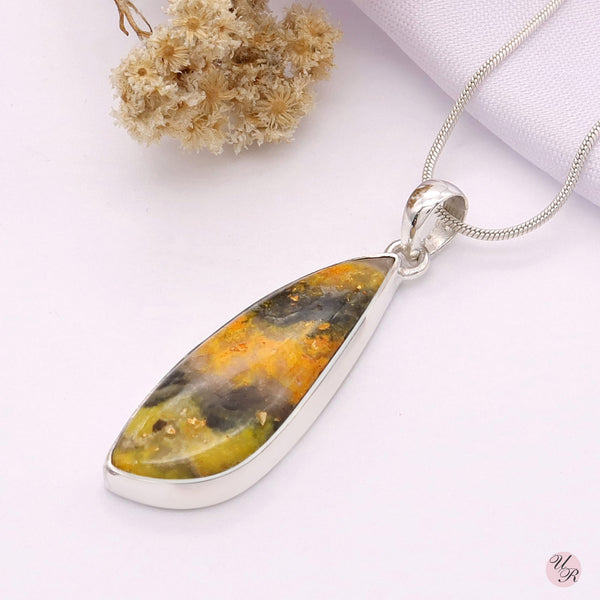 Bumble Bee Jasper Pendant Without Chain