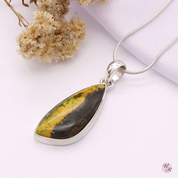 Bumble Bee Jasper Pendant Without Chain