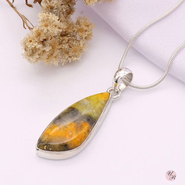 Bumble Bee Jasper Pendant Without Chain