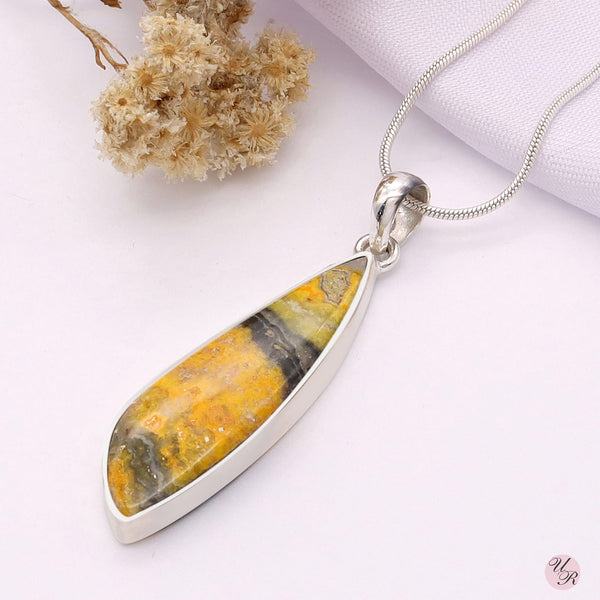 Bumble Bee Jasper Pendant Without Chain