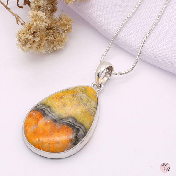 Bumble Bee Jasper Pendant Without Chain