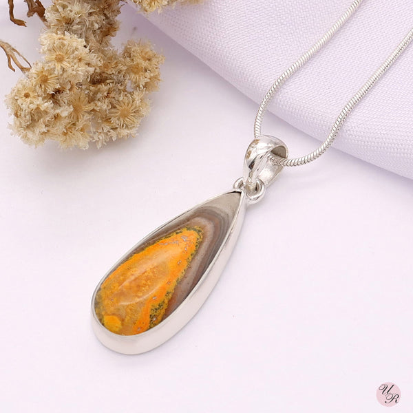 Bumble Bee Jasper Pendant Without Chain