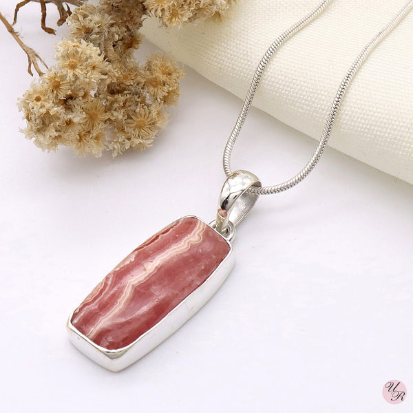 Rhodochrosite Pendant Without Chain