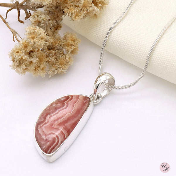 Rhodochrosite Pendant Without Chain