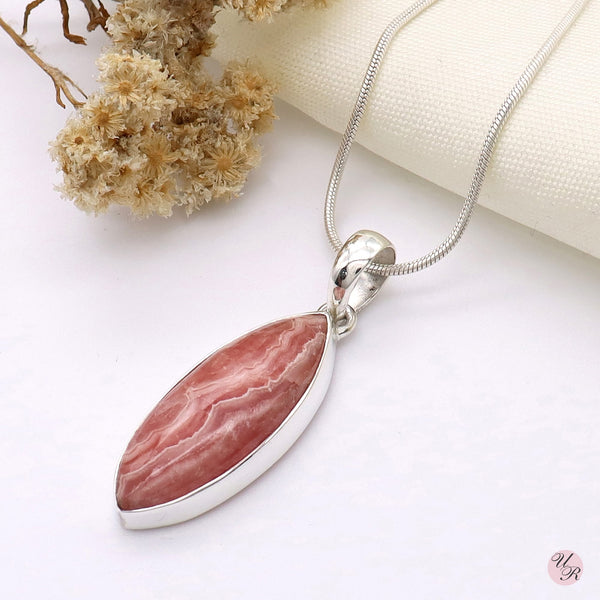 Rhodochrosite Pendant Without Chain