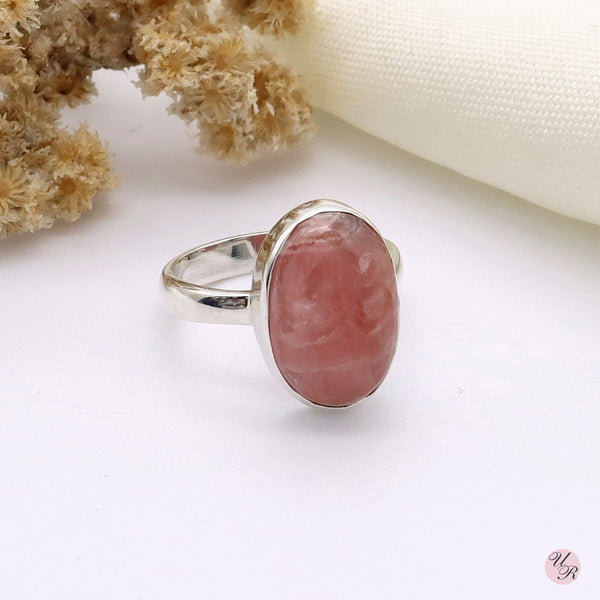 Rhodochrosite Ring