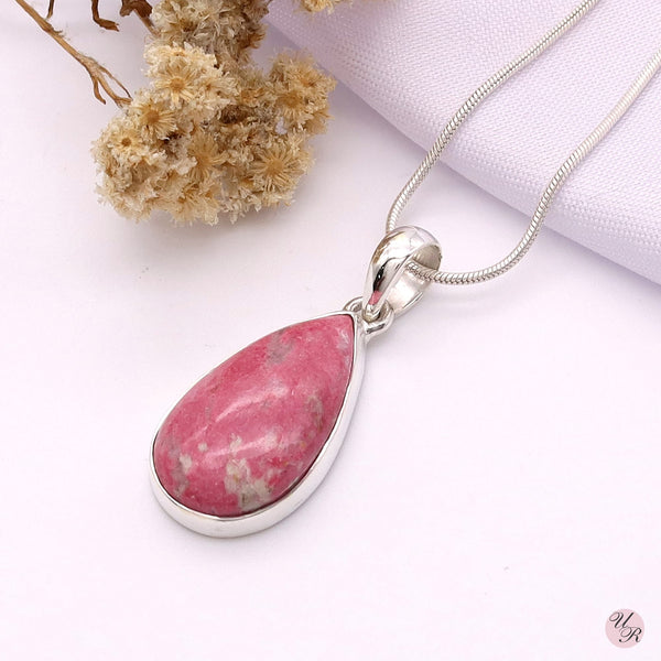 Rhodonite Pendant Without Chain