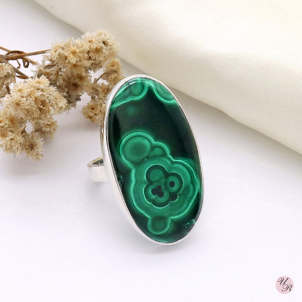 Malachite Ring (Adj.)