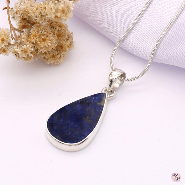 Dumortierite Pendant Without Chain