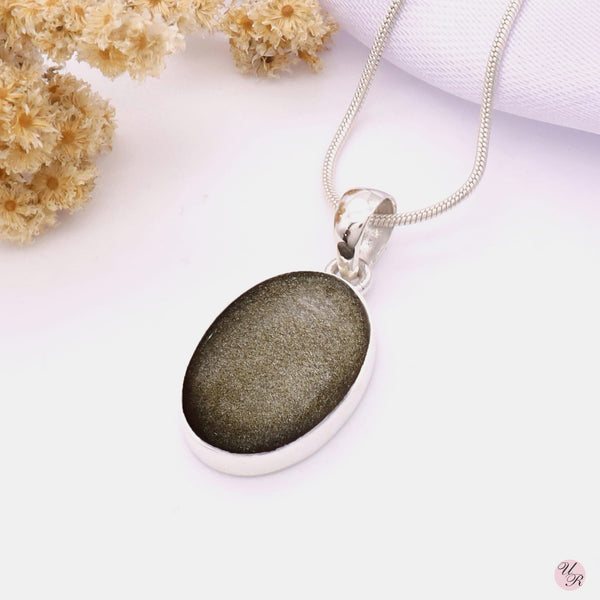 Goldsheen Obsidian Pendant Without Chain