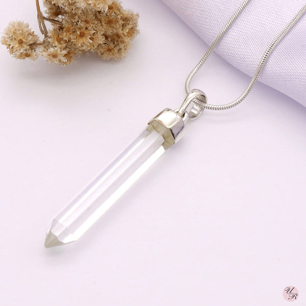 Crystal Point Pendant Without Chain