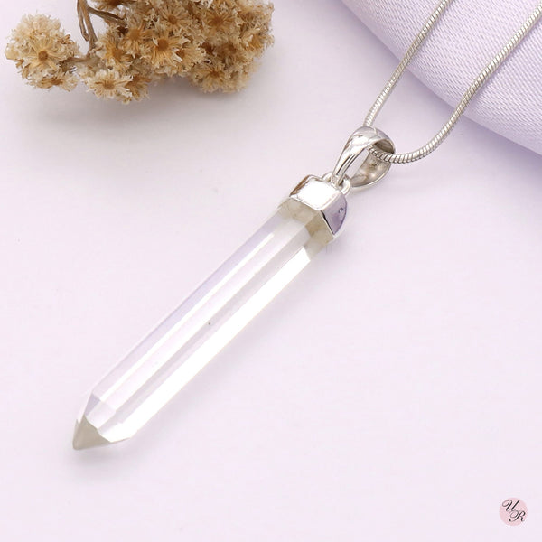 Crystal Point Pendant Without Chain