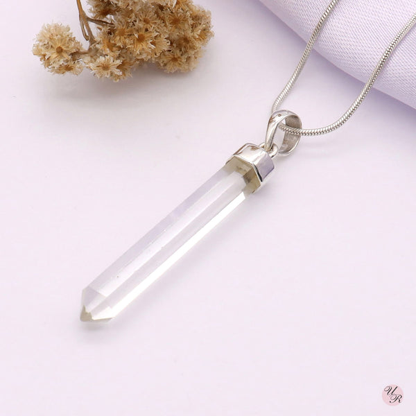 Crystal Point Pendant Without Chain