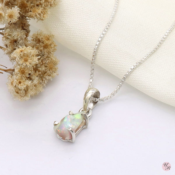 Ethiopian Opal Rough Pendant Without Chain