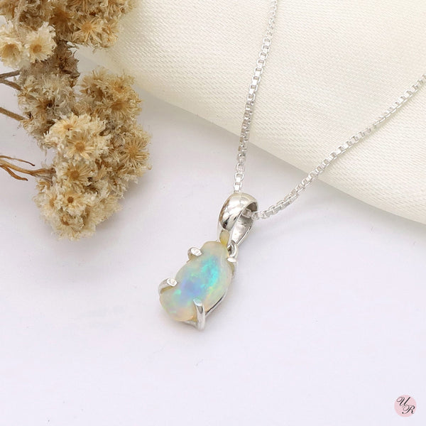 Ethiopian Opal Rough Pendant Without Chain