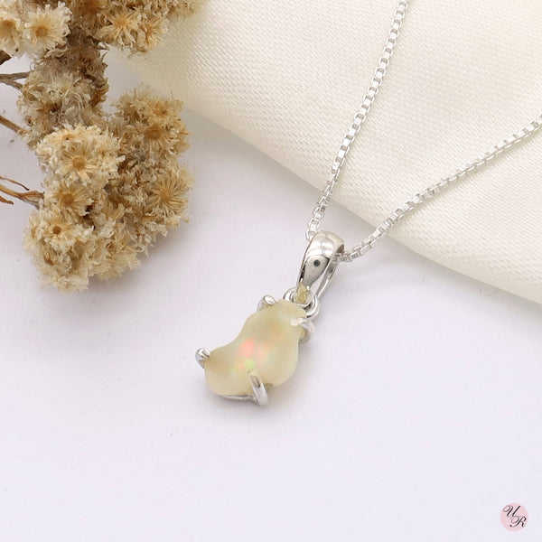 Ethiopian Opal Rough Pendant Without Chain