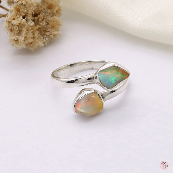 Ethiopian Opal Rough Ring