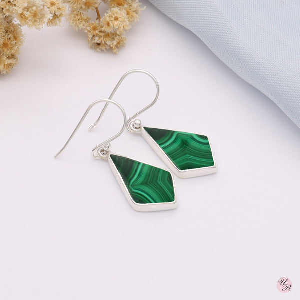 Malachite Earring