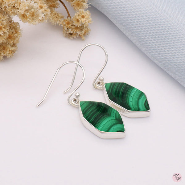 Malachite Earring