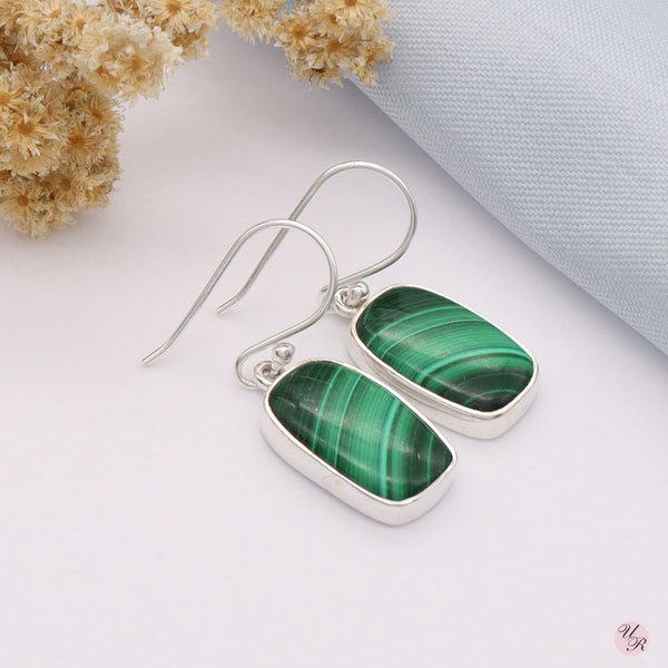 Malachite Earring