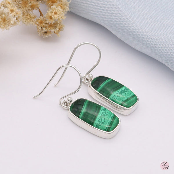 Malachite Earring