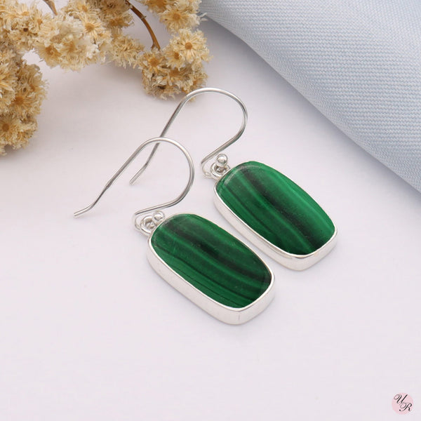 Malachite Earring