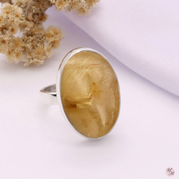 Golden Rutile Ring (Adj.)