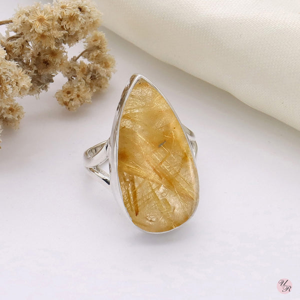 Golden Rutile Ring