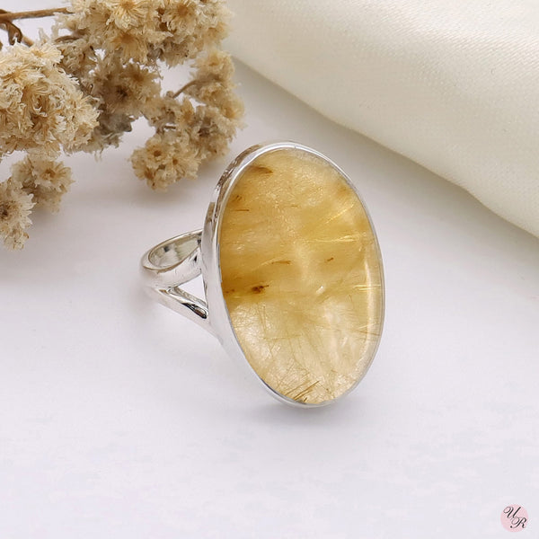 Golden Rutile Ring