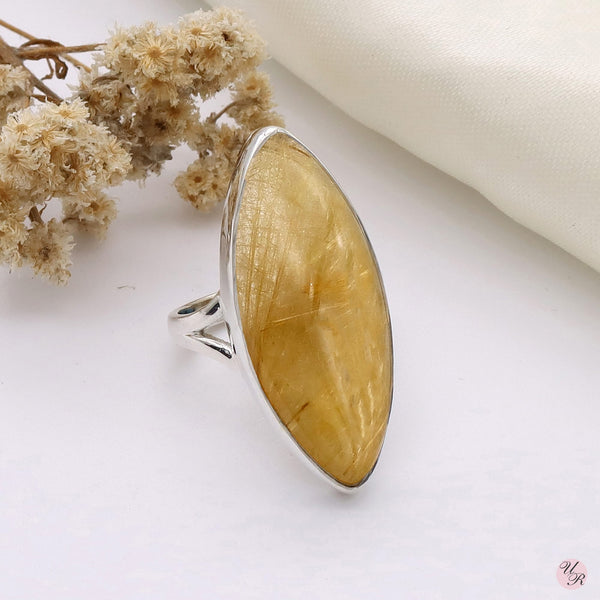 Golden Rutile Ring