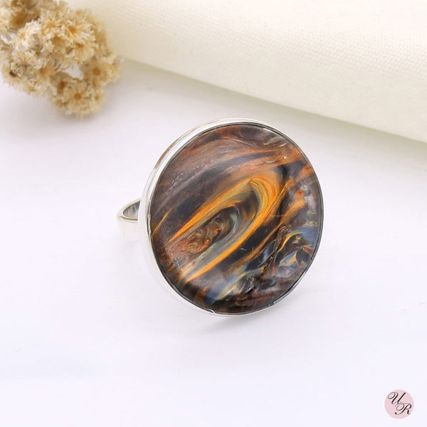 Pietersite Ring (Adj.)