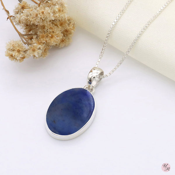 Dumortierite Pendant Without Chain