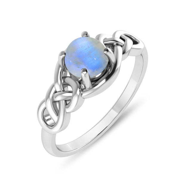 Rainbow Moonstone Ring