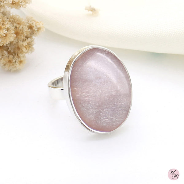 Peach Moonstone Ring