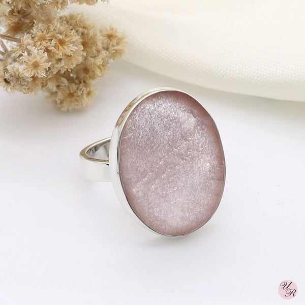 Peach Moonstone Ring