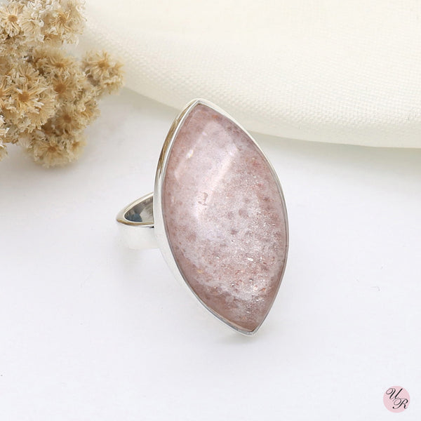 Peach Moonstone Ring