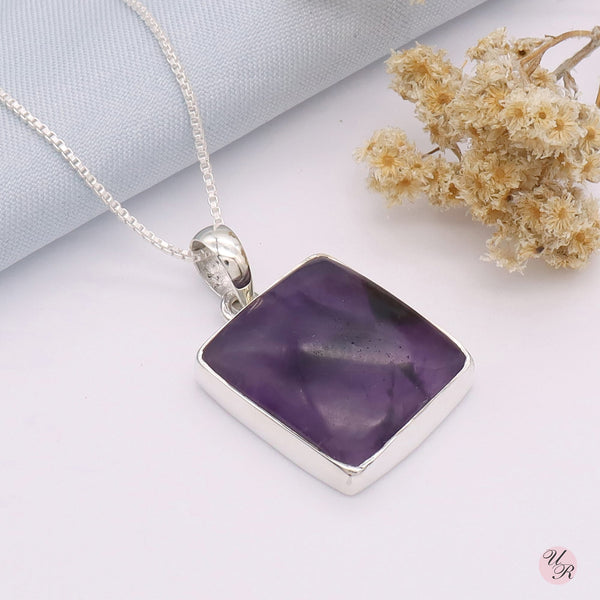 Star Amethyst Pendant Without Chain