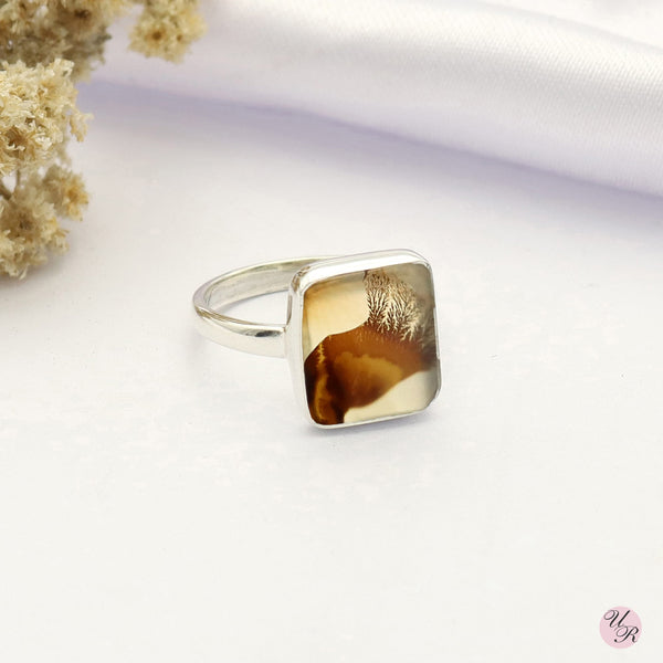 Scenic Agate Ring