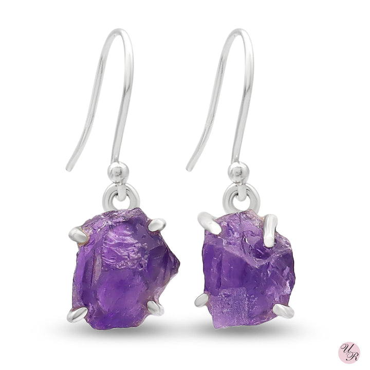 Amethyst Rough Earring