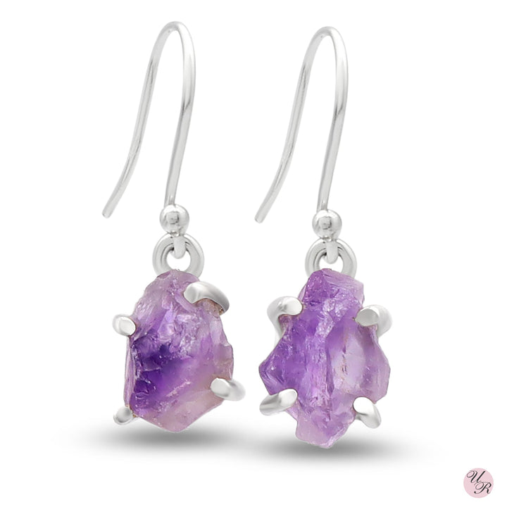 Amethyst Rough Earring