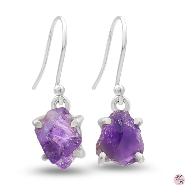 Amethyst Rough Earring