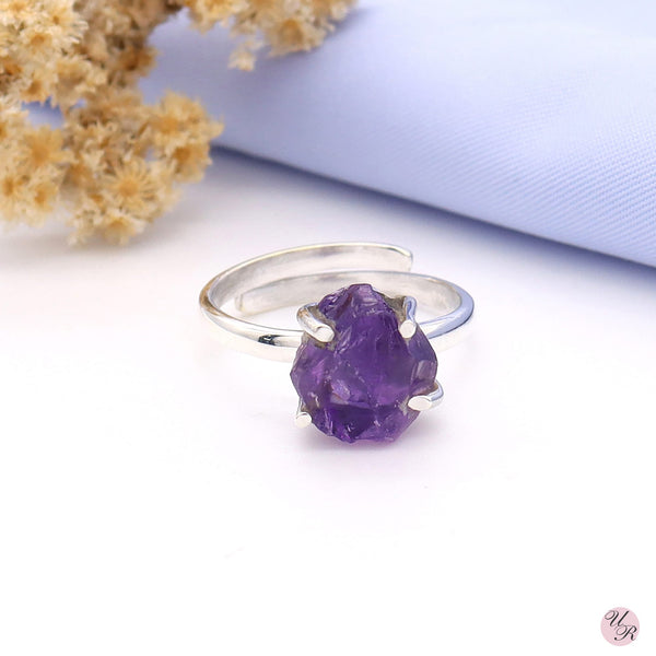 Amethyst Rough Ring