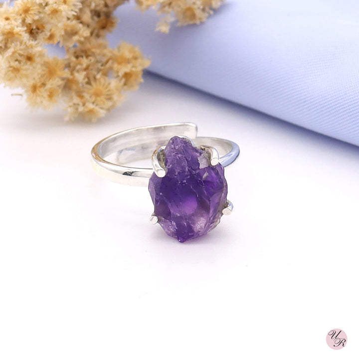 Amethyst Rough Ring